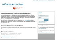 Desktop Screenshot of kontaktdatenbank.fgoe.org